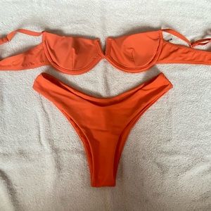 orange bikini